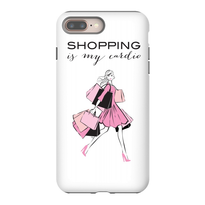 iPhone 7 plus StrongFit Shopping Girl by Martina