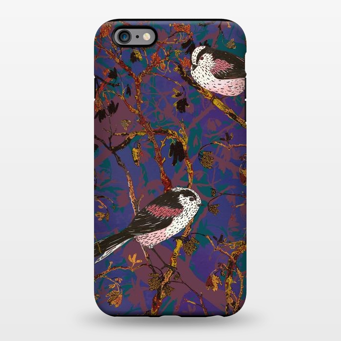 iPhone 6/6s plus StrongFit Long-tailed Tits by Lotti Brown