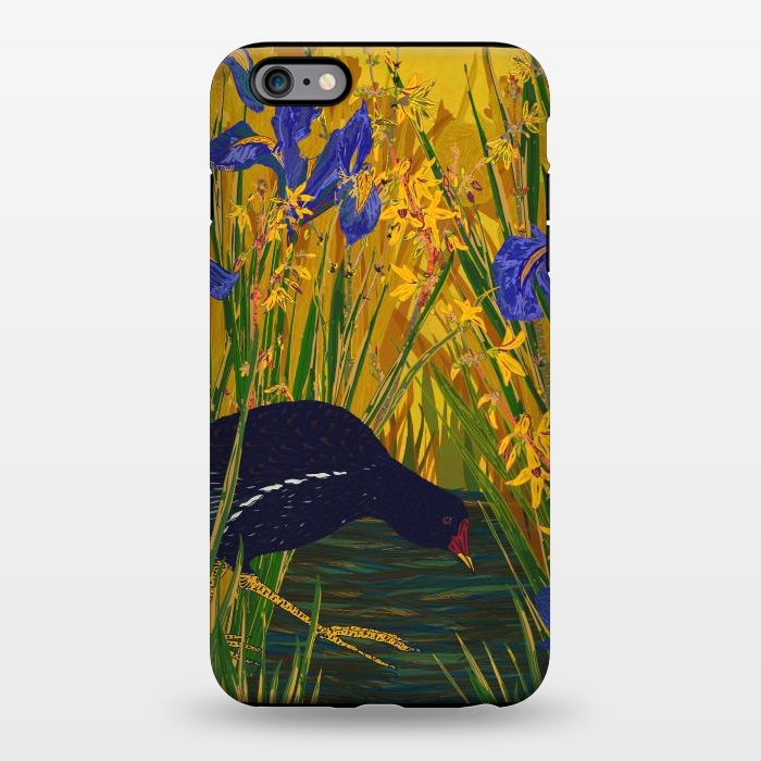iPhone 6/6s plus StrongFit Moorhen and Iris by Lotti Brown