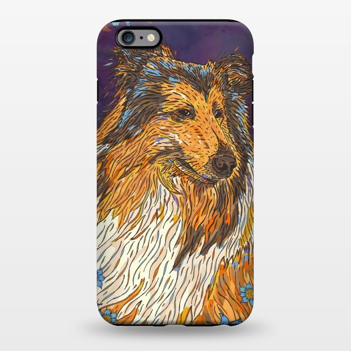iPhone 6/6s plus StrongFit Rough Collie by Lotti Brown