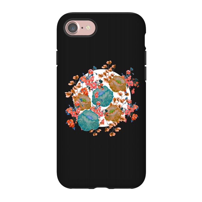 iPhone 7 StrongFit Floral Stamp by Zala Farah
