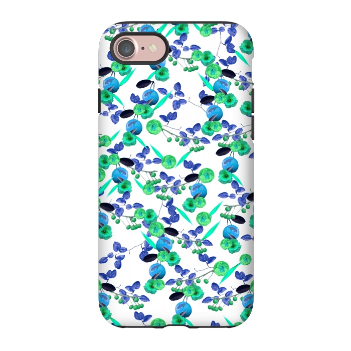 iPhone 7 StrongFit Fruity Floral (Green) by Zala Farah