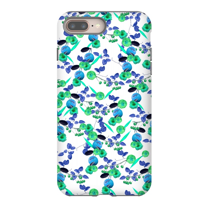 iPhone 7 plus StrongFit Fruity Floral (Green) by Zala Farah