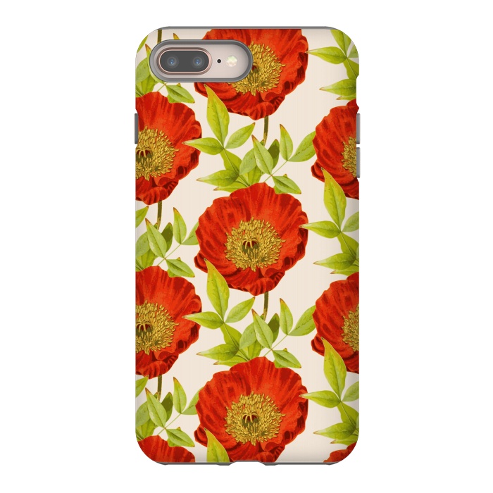 iPhone 7 plus StrongFit Poppy Love by Zala Farah