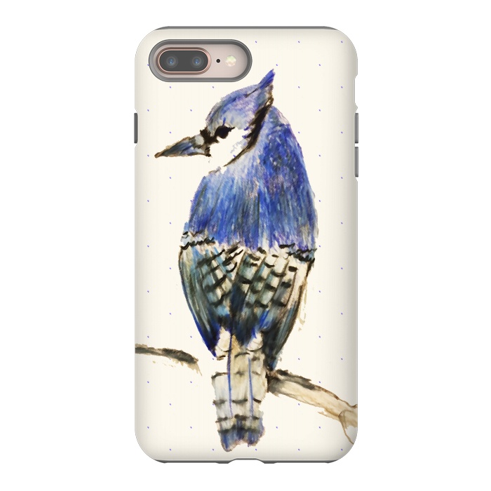 iPhone 7 plus StrongFit Bluebird of Happiness by Bettie * Blue