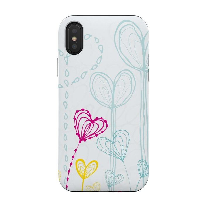 iPhone Xs / X StrongFit Love Garden  White by MaJoBV
