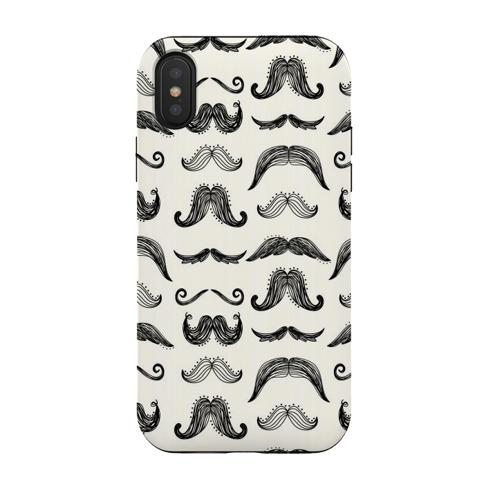 iPhone Xs / X StrongFit Moustache by TracyLucy Designs