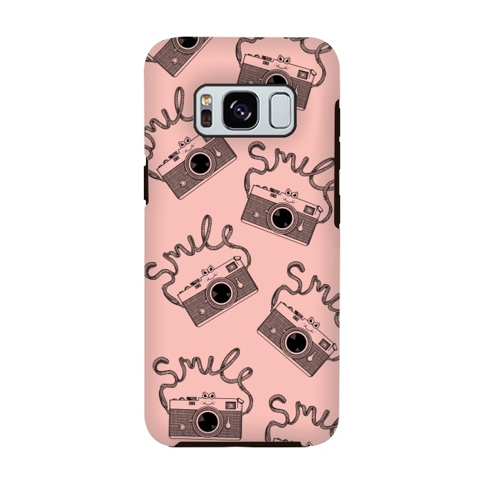 Galaxy S8 StrongFit Smile pattern rose by Coffee Man