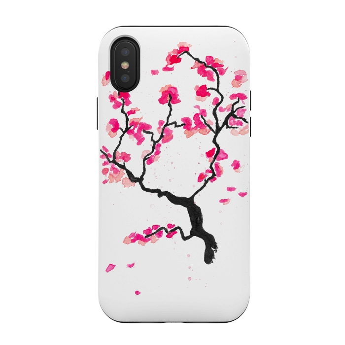 iPhone Xs / X StrongFit Cherry Blossoms by Amaya Brydon
