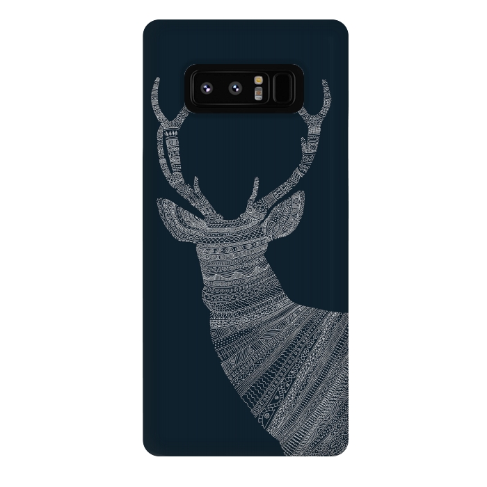 Galaxy Note 8 StrongFit Stag Blue Poster blue by Florent Bodart