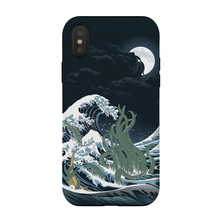 iPhone Xs / X StrongFit The Wave off R'lyeh  by Samiel Art