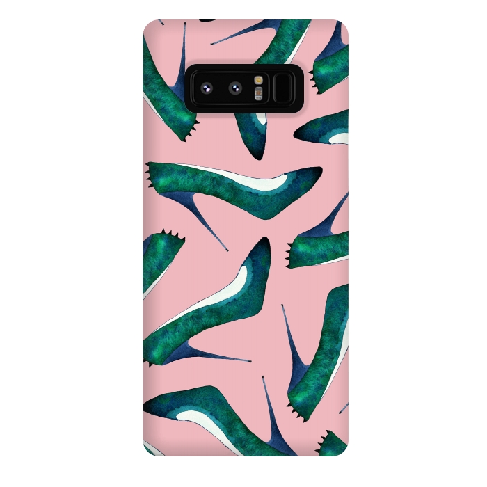 Galaxy Note 8 StrongFit Green With Envy Pink by Amaya Brydon