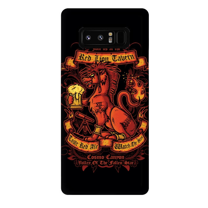 Galaxy Note 8 StrongFit Red Lion Tavern by Q-Artwork