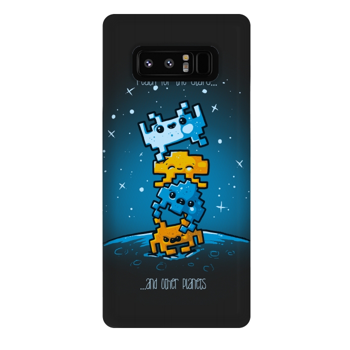 Galaxy Note 8 StrongFit Cute Invaders by Q-Artwork