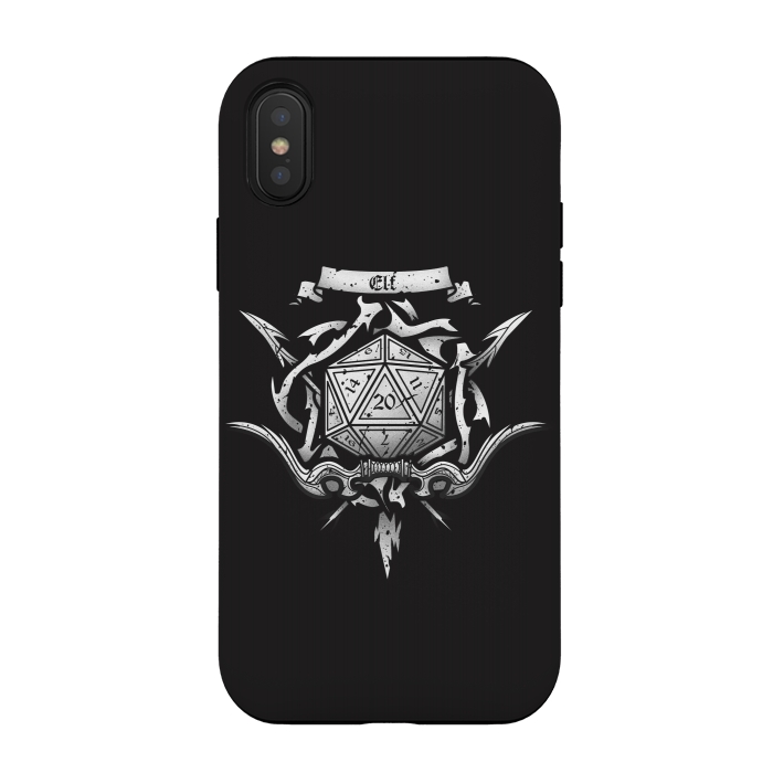 iPhone Xs / X StrongFit Elf Crest by Q-Artwork