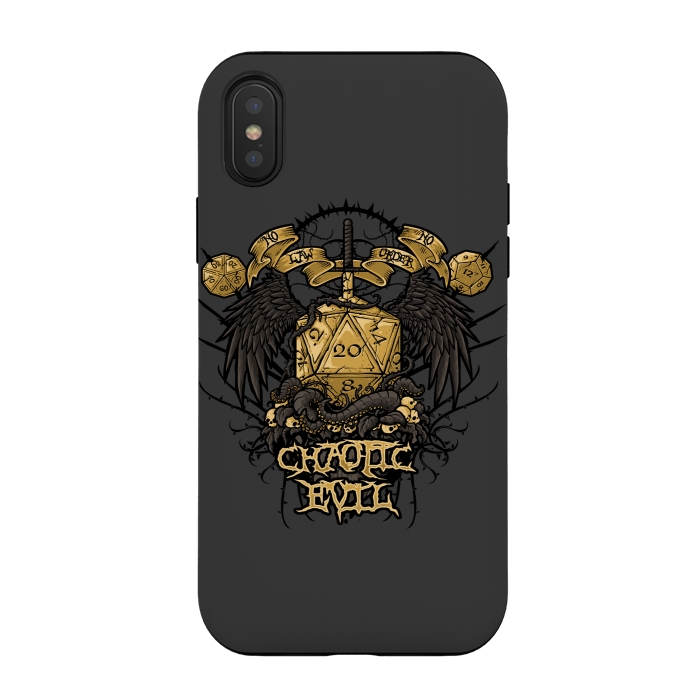 iPhone Xs / X StrongFit Chaotic Evil by Q-Artwork