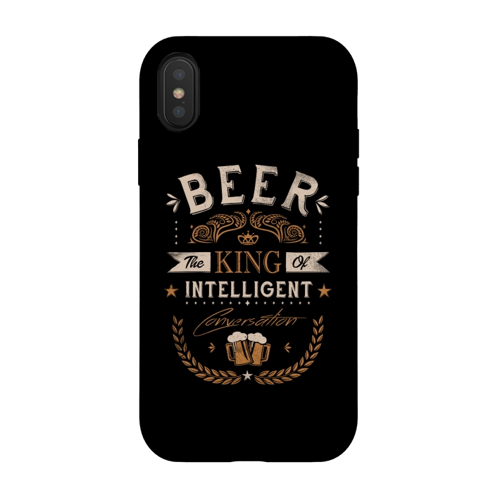 iPhone Xs / X StrongFit Oh Beer by Grant Stephen Shepley