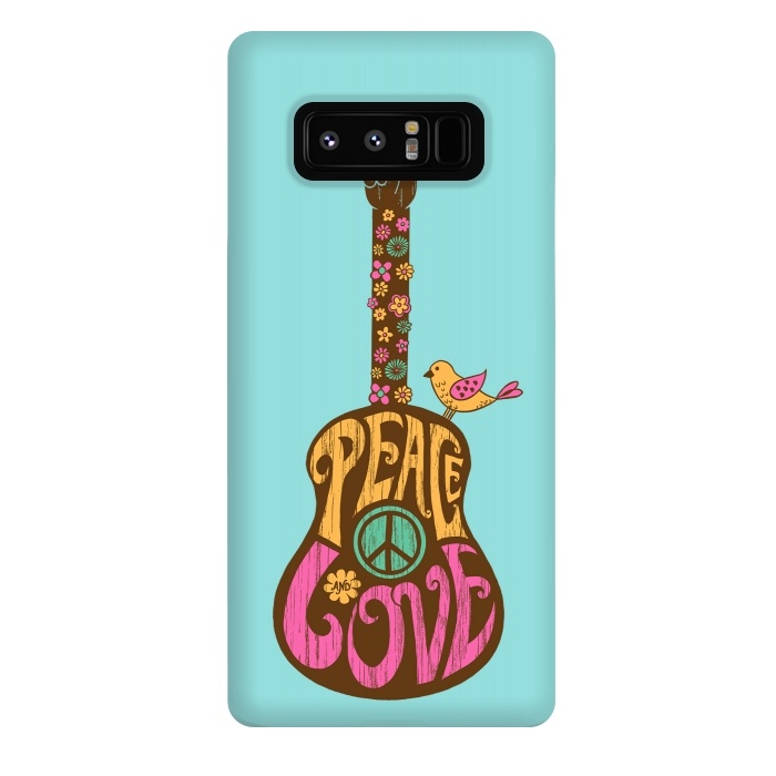 Galaxy Note 8 StrongFit Peace and love by Coffee Man