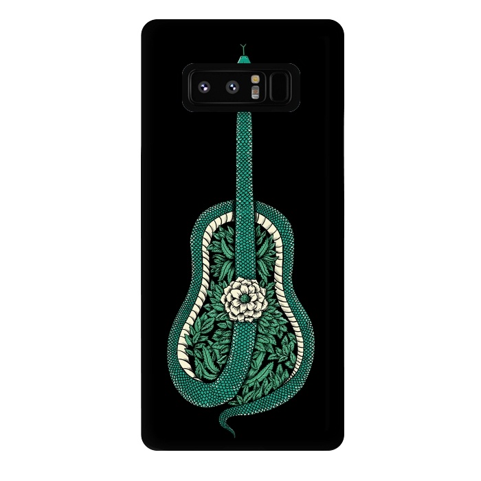 Galaxy Note 8 StrongFit Snake Guitar by Coffee Man