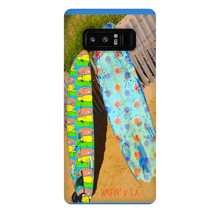 Galaxy Note 8 StrongFit Surfin USA by Bettie * Blue