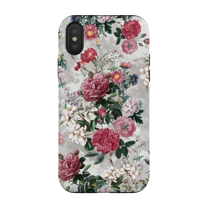 iPhone Xs / X StrongFit Floral Pattern III by Riza Peker
