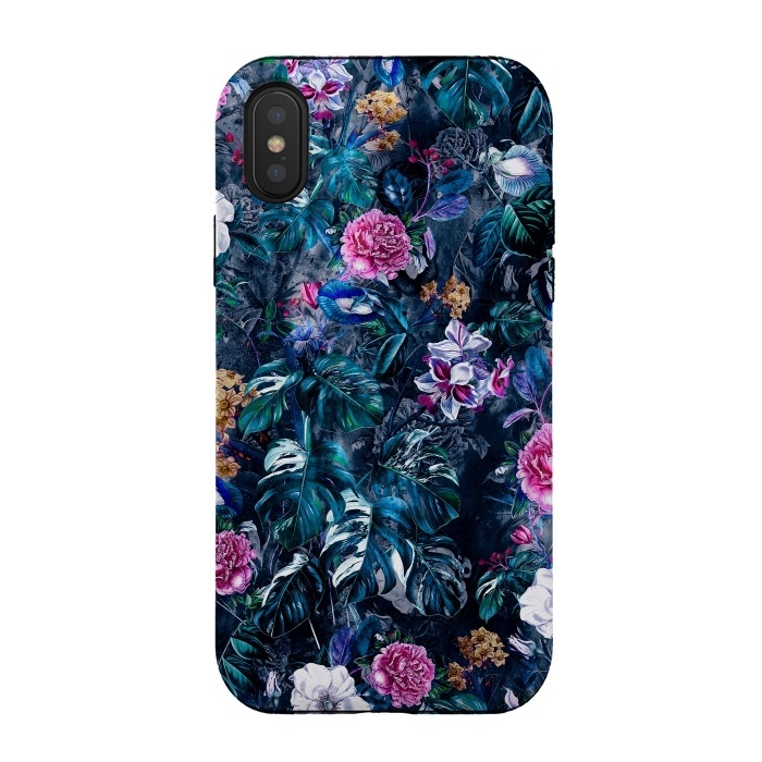 iPhone Xs / X StrongFit Floral Pattern VII by Riza Peker