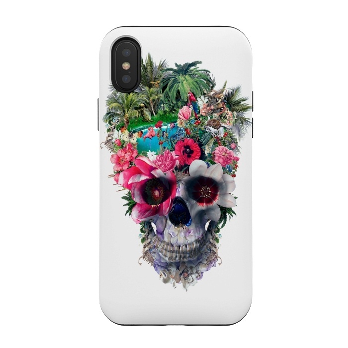 iPhone Xs / X StrongFit Summer Skull III by Riza Peker