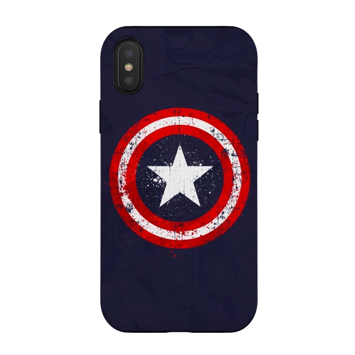 iPhone Xs / X StrongFit Captain's America splash by Sitchko