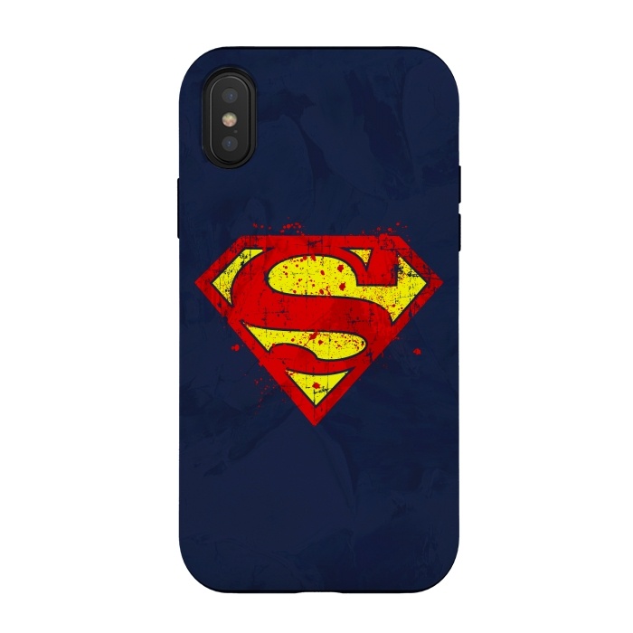 iPhone Xs / X StrongFit Super Man's Splash by Sitchko