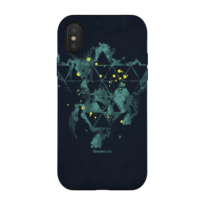 iPhone Xs / X StrongFit Gravity Levels - Space Bird by Sitchko