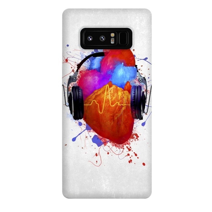 Galaxy Note 8 StrongFit No Music - No Life by Sitchko