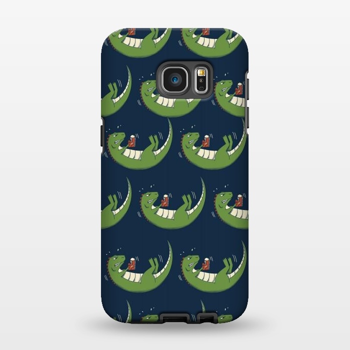 Galaxy S7 EDGE StrongFit Dinosaur new shoes by Coffee Man