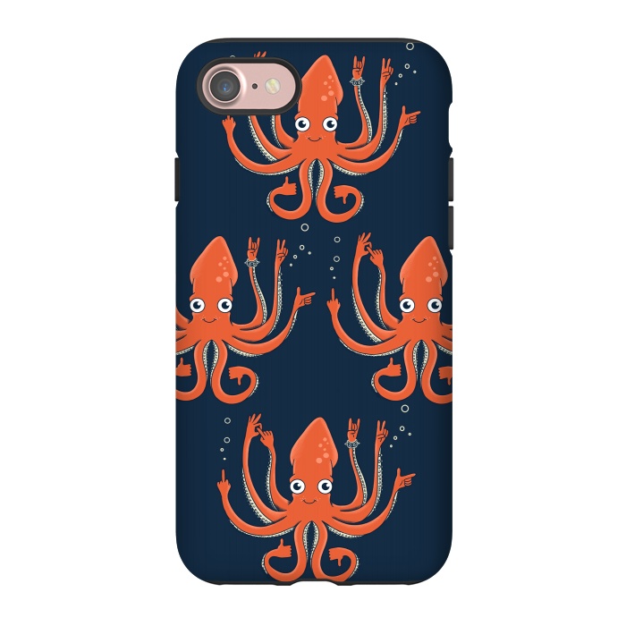 iPhone 7 StrongFit Signals Octopus  by Coffee Man