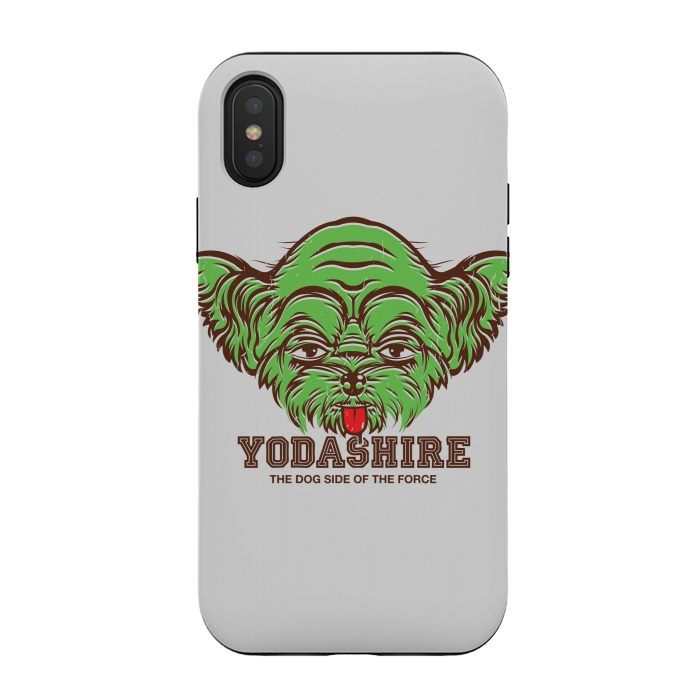 iPhone Xs / X StrongFit [ba dum tees] Yodashire by Draco
