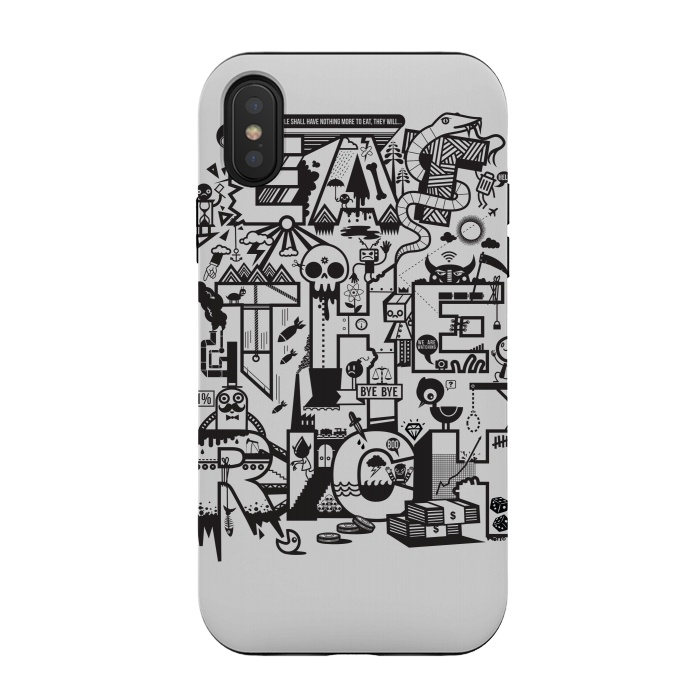 iPhone Xs / X StrongFit Eat The Rich by Wotto