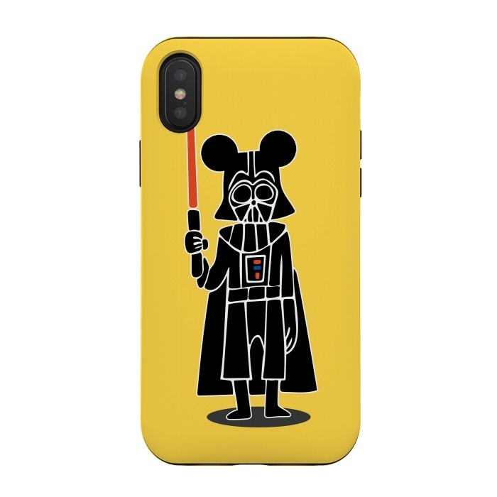 iPhone Xs / X StrongFit Darth Vader Mouse Mickey Star Wars Disney by Alisterny