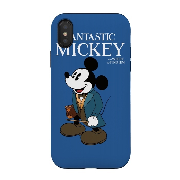 iPhone Xs / X StrongFit Fantastic Mickey by Alisterny
