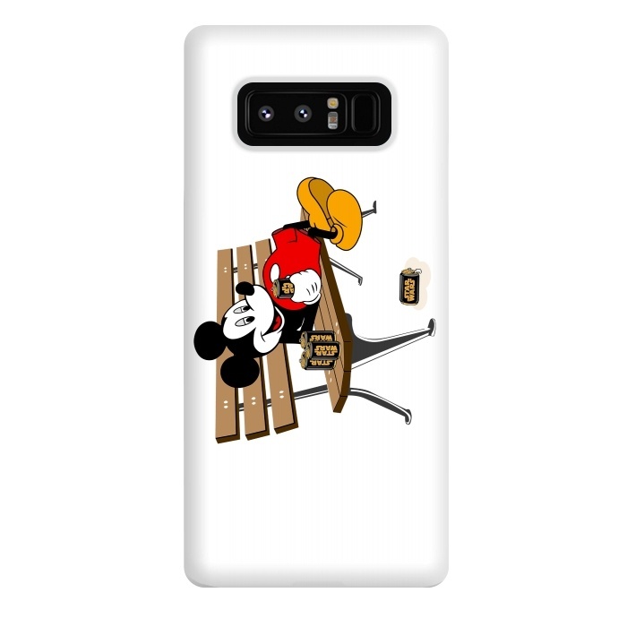 Galaxy Note 8 StrongFit Mickey Mouse Drinking Star Wars Beer by Alisterny