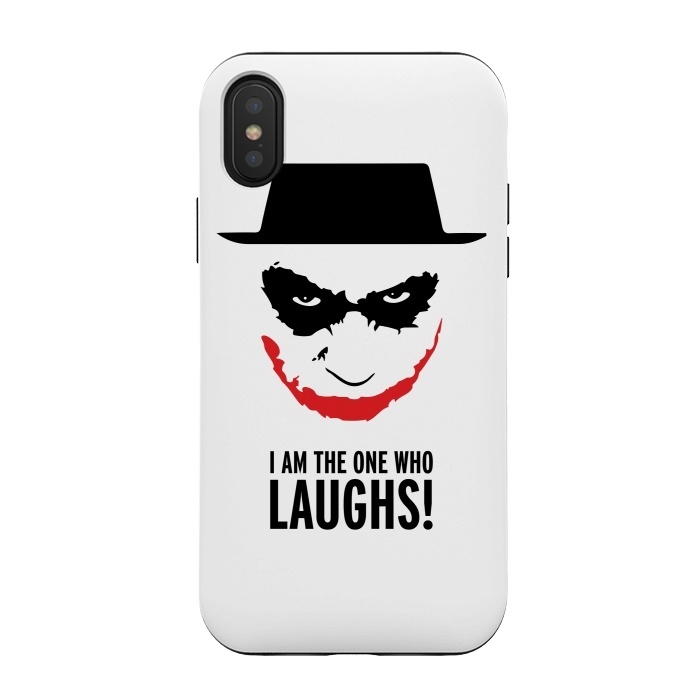 iPhone Xs / X StrongFit Heisenberg Joker I Am The One Who Laughs Breaking Bad Dark Knight  by Alisterny
