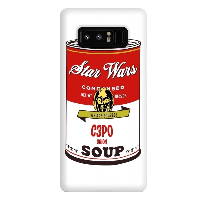 Galaxy Note 8 StrongFit Star Wars Campbells Soup C3PO by Alisterny