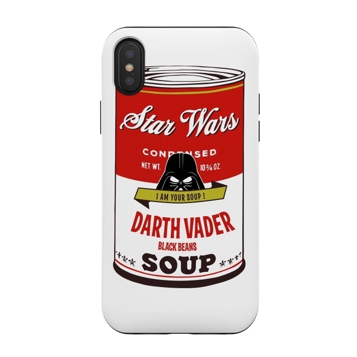 iPhone Xs / X StrongFit Star Wars Campbells Soup Vader by Alisterny