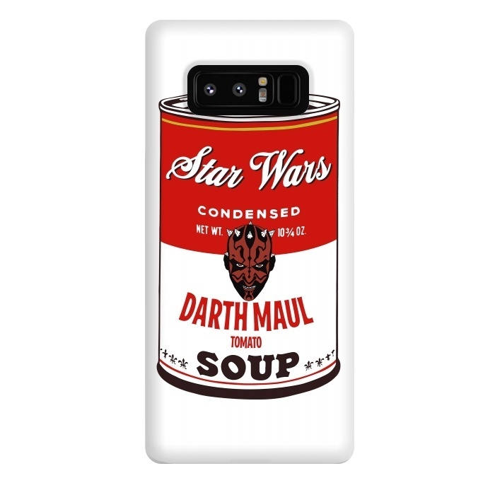 Galaxy Note 8 StrongFit Star Wars Campbells Soup Darth Maul by Alisterny