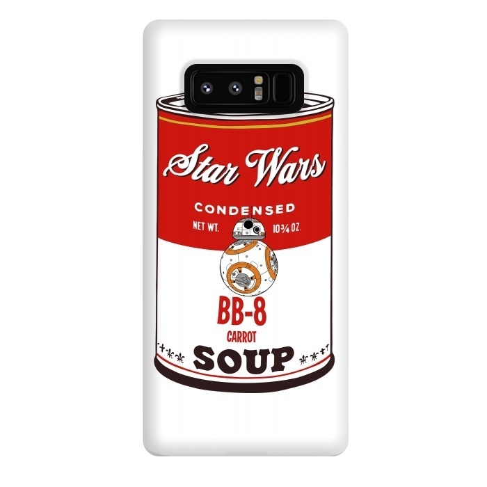 Galaxy Note 8 StrongFit Star Wars Campbells Soup BB-8 by Alisterny