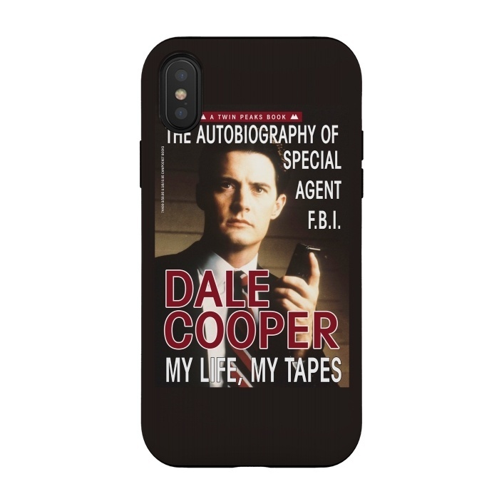 iPhone Xs / X StrongFit Twin Peaks Dale Cooper Book by Alisterny