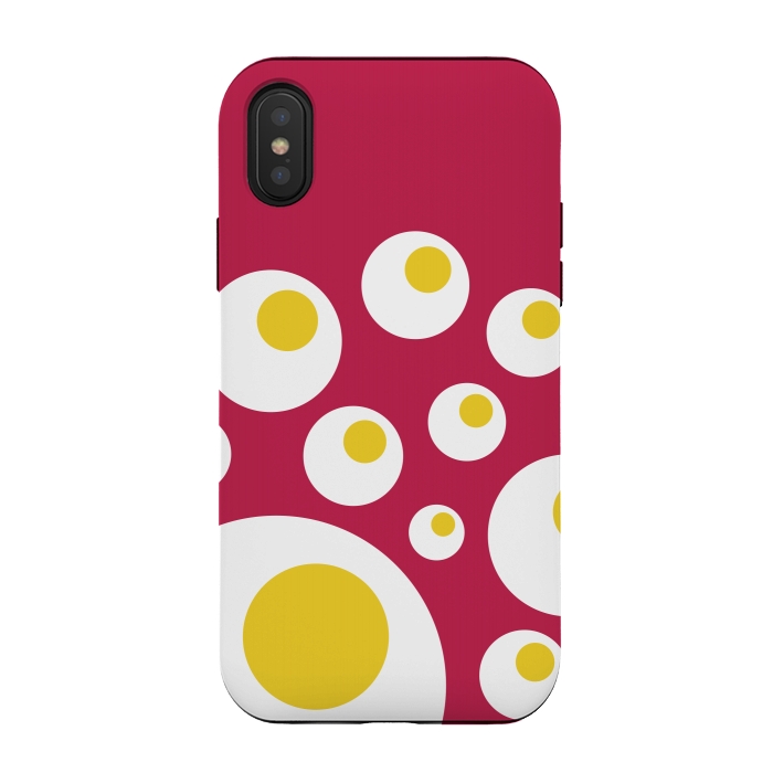 iPhone Xs / X StrongFit The Fried Eggs Rebellion by Dellán