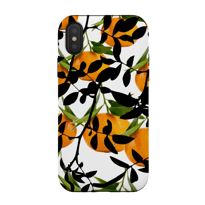 iPhone Xs / X StrongFit Hiding Oranges by Zala Farah