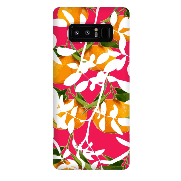Galaxy Note 8 StrongFit Hiding Mandarins (Pink) by Zala Farah