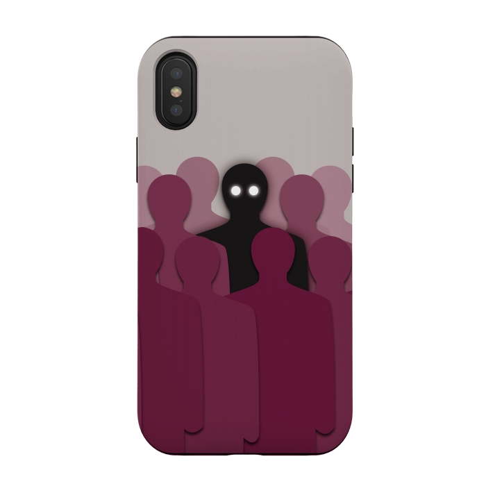 iPhone Xs / X StrongFit Different And Alone In Crowd by Boriana Giormova