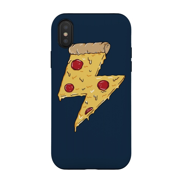iPhone Xs / X StrongFit Pizza Power by Coffee Man
