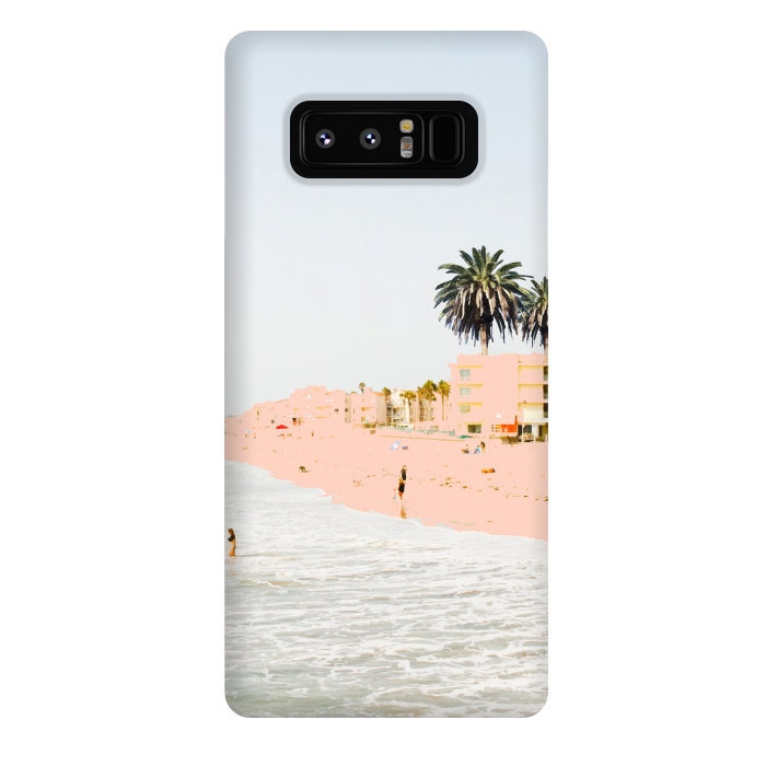 Galaxy Note 8 StrongFit Pink Beach by Uma Prabhakar Gokhale